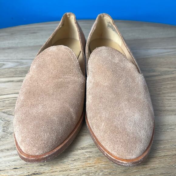 Soludos Sophia Suede Block Heel Loafers Tan Drivers Women’s Size 8 - Picture 5 of 9
